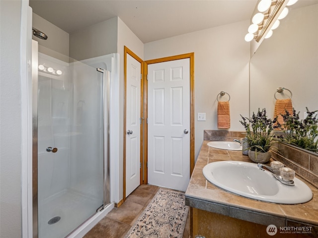 11403 SE 171st St, Renton, WA 98055 - bathroom featuring a stall shower and double vanity