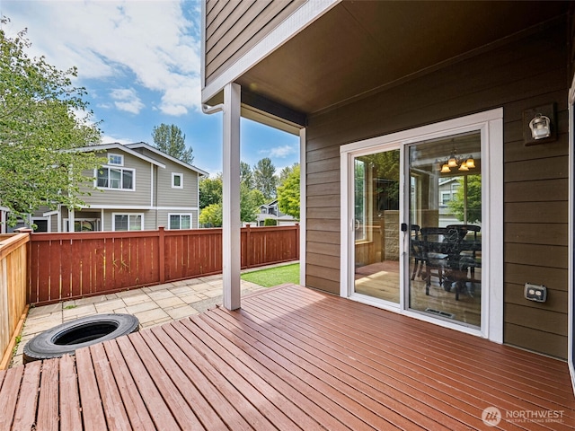 11403 SE 171st St, Renton, WA 98055 - deck featuring a fenced backyard and a patio