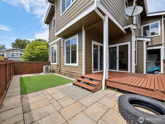 11403 SE 171st St, Renton, WA 98055 - fenced backyard with a patio area and a wooden deck
