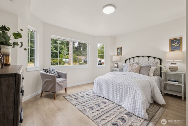 24405 24th Ave S, Des Moines, WA 98198 - bedroom featuring multiple windows and light wood-style flooring