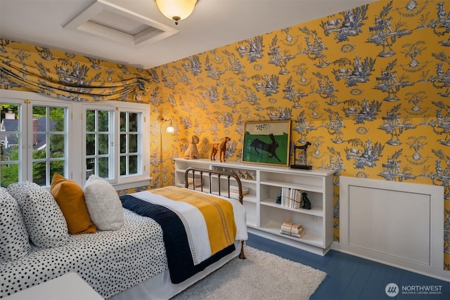 1617 Federal Ave E, Seattle, WA 98102 - bedroom featuring wallpapered walls and attic access