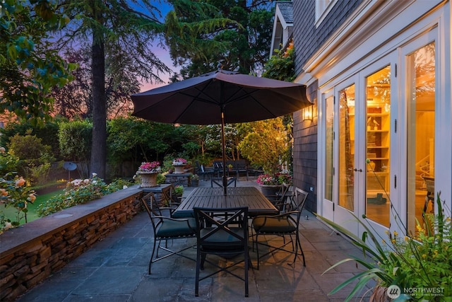 1617 Federal Ave E, Seattle, WA 98102 - view of patio / terrace with outdoor dining area and french doors