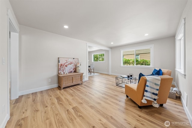 6416 S Huson St, Tacoma, WA 98409 - sitting room with light wood finished floors and recessed lighting