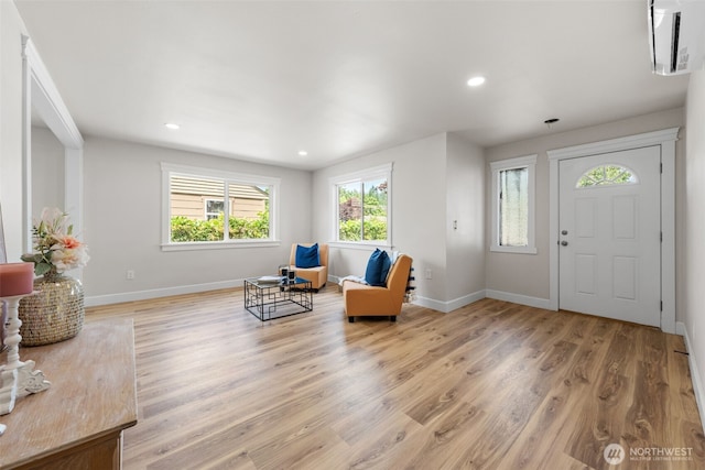 6416 S Huson St, Tacoma, WA 98409 - entrance foyer with light wood finished floors and recessed lighting