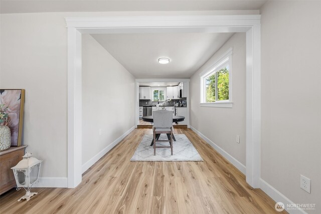 6416 S Huson St, Tacoma, WA 98409 - office space with light wood-style flooring and baseboards