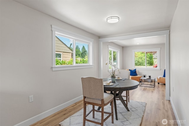 6416 S Huson St, Tacoma, WA 98409 - dining room featuring baseboards and light wood-style floors