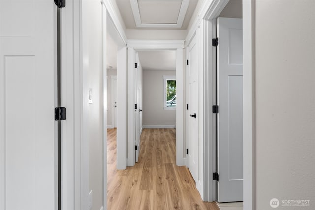 6416 S Huson St, Tacoma, WA 98409 - hall featuring light wood-type flooring and baseboards