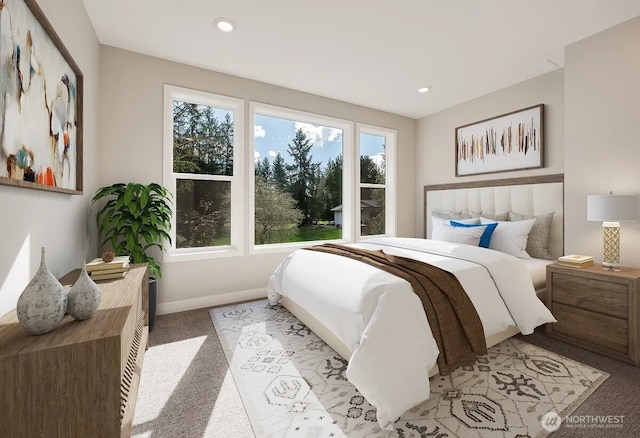 21725 SE 292 Nd Pl, Black Diamond, WA 98010 - bedroom featuring carpet floors and recessed lighting