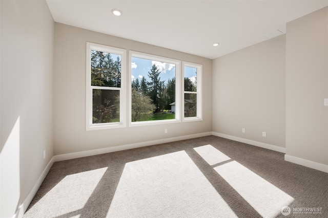 21725 SE 292 Nd Pl, Black Diamond, WA 98010 - empty room with dark colored carpet and recessed lighting