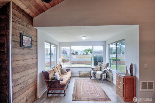 53 E Elma Mccleary Rd, Elma, WA 98514 - sunroom featuring wood finished floors, wooden ceiling, and vaulted ceiling