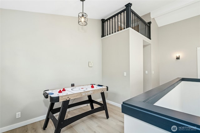 17519 33rd Ave NE, Lake Forest Park, WA 98155 - game room featuring light wood finished floors and baseboards