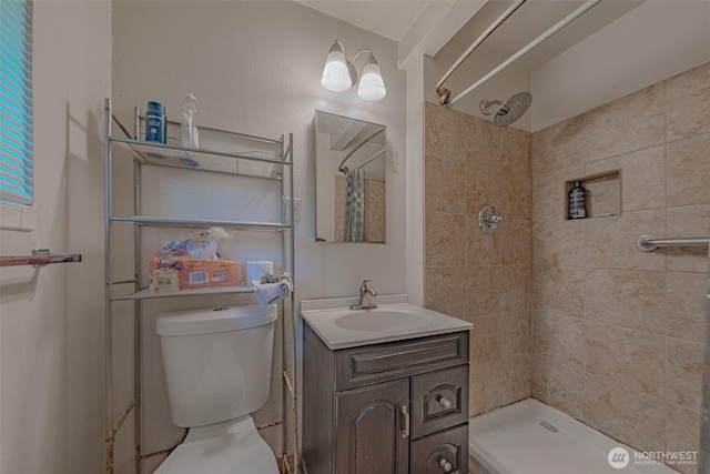 5735 NE 8th St, Renton, WA 98059 - full bathroom with a tile shower and vanity