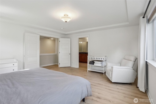 13218 106th Pl NE, Kirkland, WA 98034 - bedroom featuring light wood-type flooring and ensuite bath