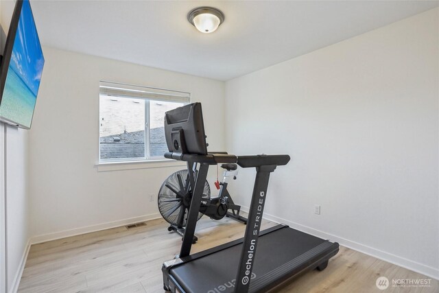 13218 106th Pl NE, Kirkland, WA 98034 - exercise area featuring light wood-style flooring
