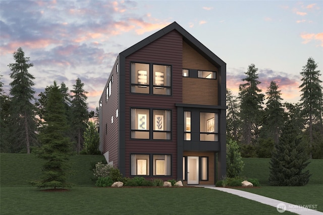 4273 Aberdeen Way NE, Renton, WA 98056 - rear view of house with a lawn