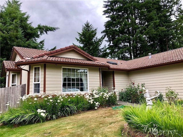 9238 Classic Dr NE, Lacey, WA 98516 - view of front of home with a tiled roof