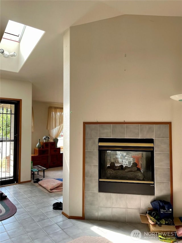 9238 Classic Dr NE, Lacey, WA 98516 - detailed view of a skylight and a fireplace