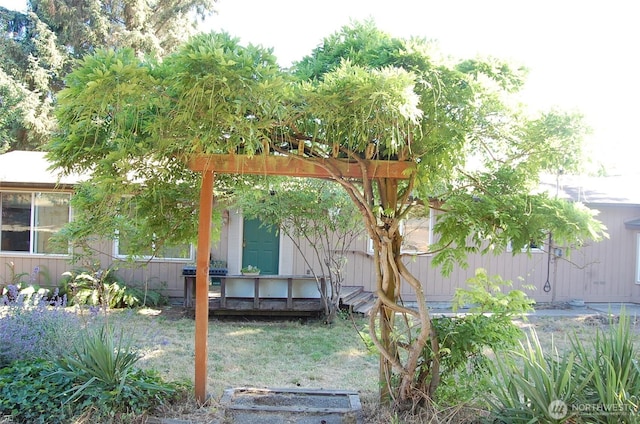3295 Hastings Ave, Port Townsend, WA 98368 - back of property featuring a deck and a yard