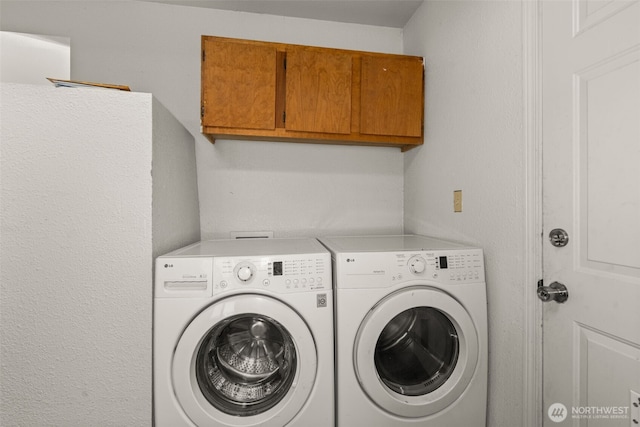 309 SW 6th St, Chehalis, WA 98532 - laundry room with separate washer and dryer and cabinet space