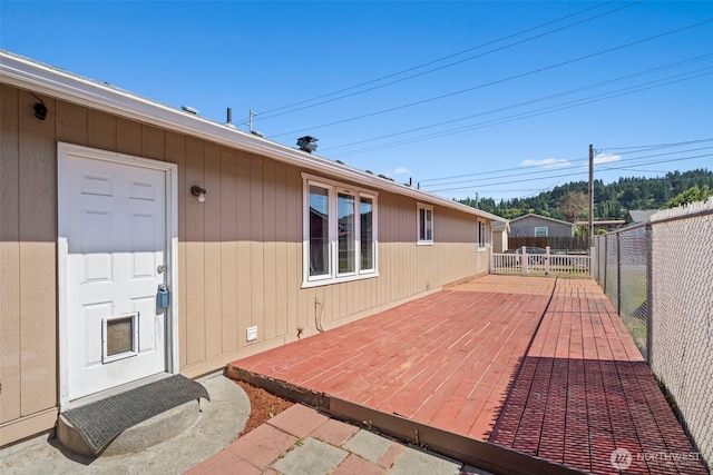 309 SW 6th St, Chehalis, WA 98532 - view of patio / terrace with a wooden deck