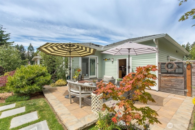 1901 W Hamilton Way, Port Angeles, WA 98363 - back of house featuring a patio