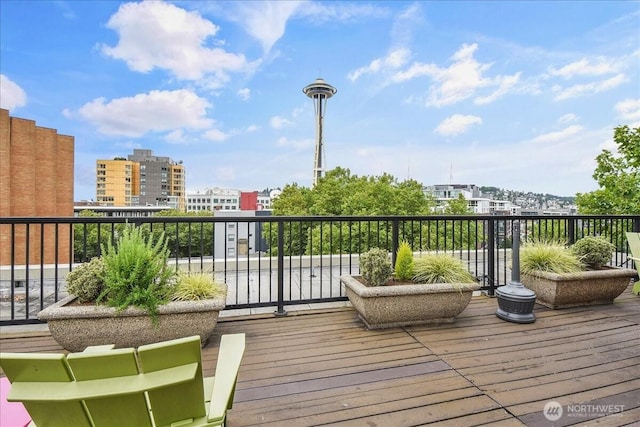 425 Vine St Unit 614, Seattle, WA 98121 - deck featuring a city view