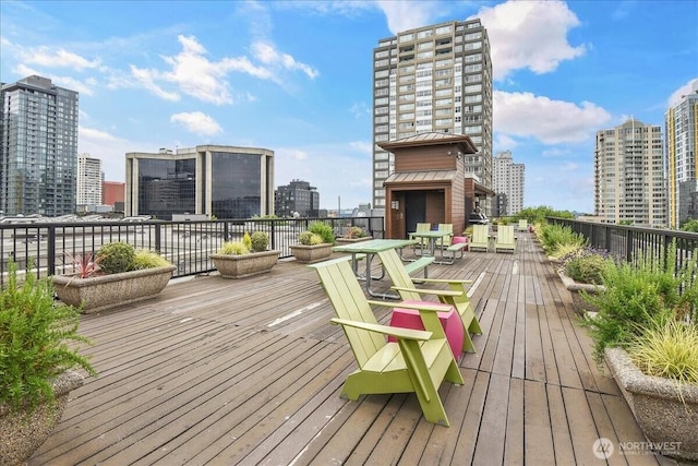 425 Vine St Unit 614, Seattle, WA 98121 - deck featuring a view of city