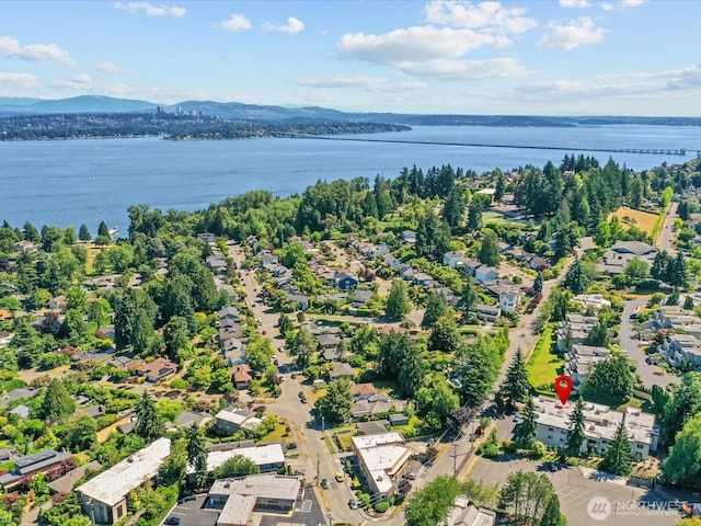 5225 50th Ave NE Unit 103, Seattle, WA 98105 - aerial view of residential area featuring a water and mountain view