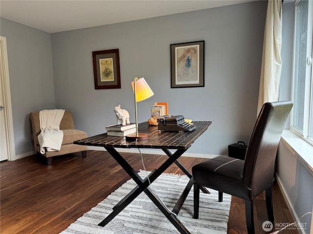 16486 SE 46th Ct, Bellevue, WA 98006 - office featuring wood finished floors and baseboards
