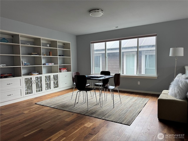 16486 SE 46th Ct, Bellevue, WA 98006 - dining area featuring wood finished floors and a desk