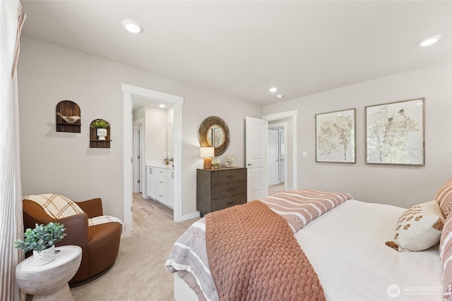 26808 NE 143rd Cir Unit 25, Duvall, WA 98019 - bedroom featuring light carpet and recessed lighting