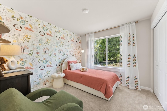 26808 NE 143rd Cir Unit 25, Duvall, WA 98019 - carpeted bedroom featuring a closet and baseboards
