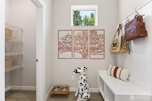 26800 NE 143rd Cir Unit 27, Duvall, WA 98019 - mudroom with baseboards and wood finished floors
