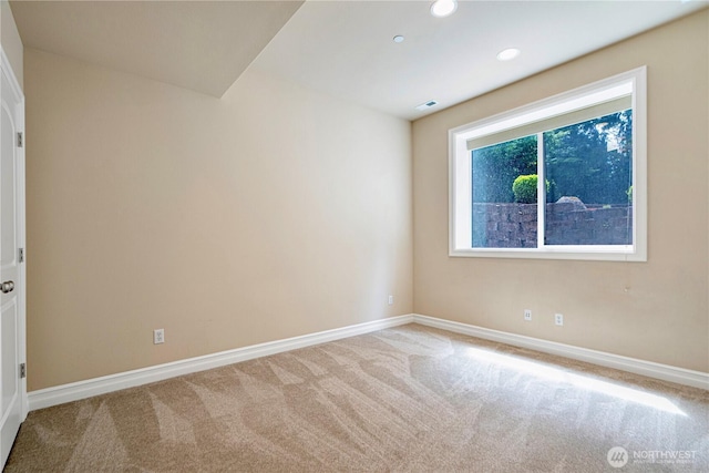 15025 SE 43rd St, Bellevue, WA 98006 - empty room with carpet flooring and recessed lighting