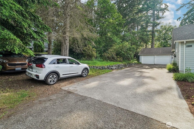 1209 Yew St, Bellingham, WA 98229 - view of car parking with a garage