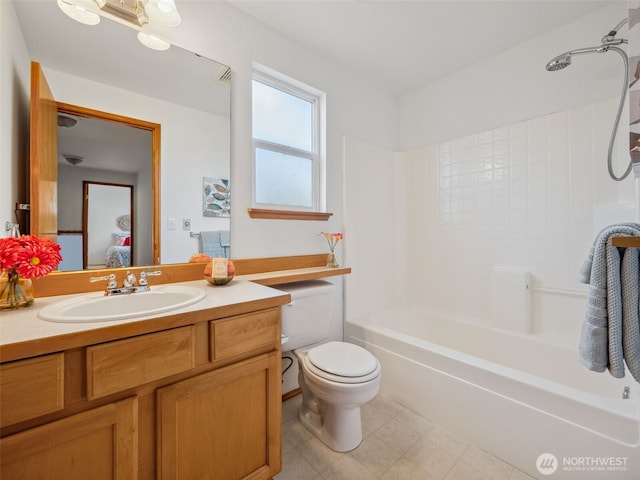 36261 23rd Pl S, Federal Way, WA 98003 - ensuite bathroom with vanity, shower / bath combination, and tile patterned floors