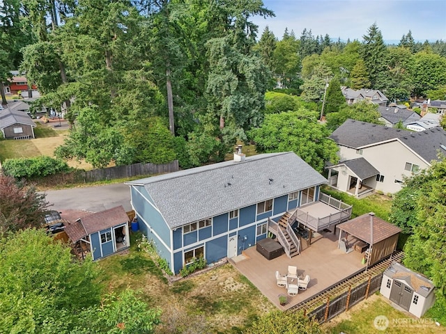 17837 Ashworth Ave N, Shoreline, WA 98133 - aerial view of property and surrounding area