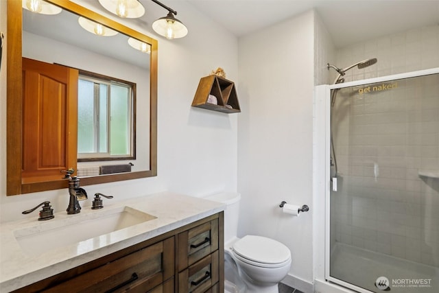 17837 Ashworth Ave N, Shoreline, WA 98133 - full bath featuring vanity and a shower stall