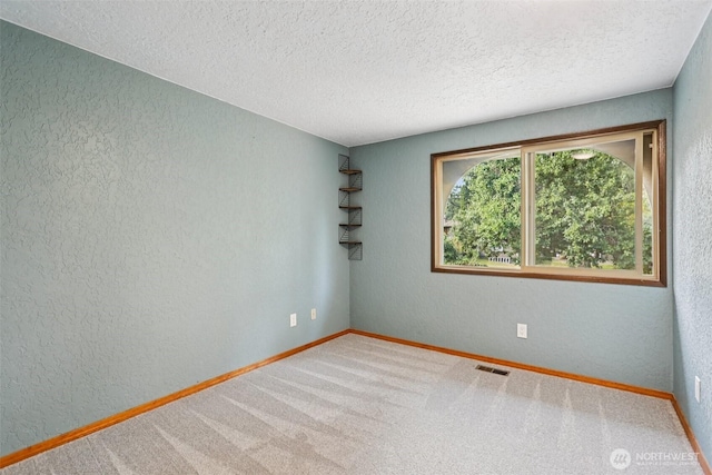 17837 Ashworth Ave N, Shoreline, WA 98133 - spare room featuring a textured ceiling, carpet, and a textured wall