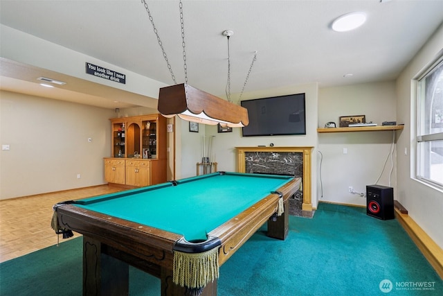 17837 Ashworth Ave N, Shoreline, WA 98133 - rec room featuring billiards and carpet
