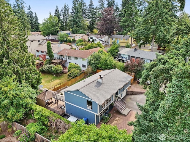17837 Ashworth Ave N, Shoreline, WA 98133 - aerial view of residential area with a tree filled landscape