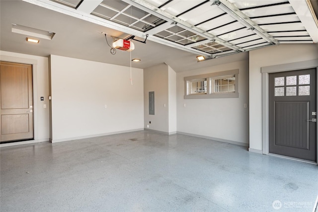 9424 Turnstone Ln Unit 29, Blaine, WA 98230 - garage with electric panel and a garage door opener