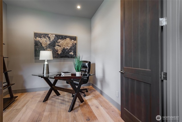 9424 Turnstone Ln Unit 29, Blaine, WA 98230 - office with wood finished floors and recessed lighting