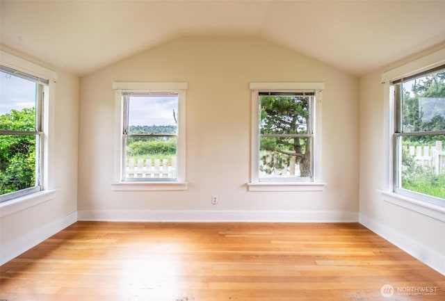 835 J St, Port Townsend, WA 98368 - spare room featuring plenty of natural light, light wood finished floors, and lofted ceiling