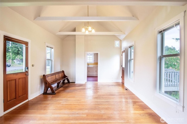 835 J St, Port Townsend, WA 98368 - foyer with light wood-type flooring and baseboards