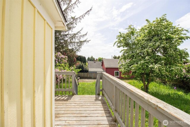 835 J St, Port Townsend, WA 98368 - view of wooden deck