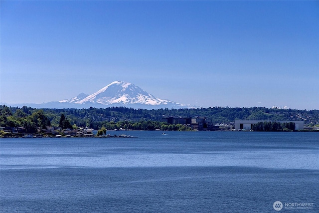 8066 Avalon Pl, Mercer Island, WA 98040 - water view with a mountainous background