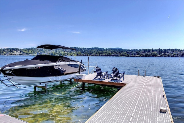 8066 Avalon Pl, Mercer Island, WA 98040 - dock area featuring a water view
