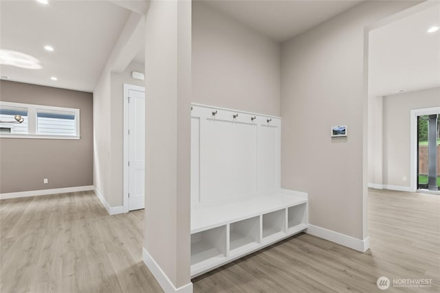 14449 133rd Pl NE, Woodinville, WA 98072 - mudroom featuring light wood finished floors and recessed lighting