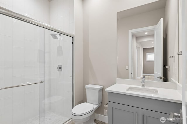 14449 133rd Pl NE, Woodinville, WA 98072 - full bathroom featuring vanity and a shower stall
